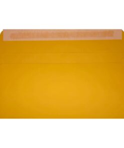 Clariana Dark Yellow Envelope Dl Wallet Open