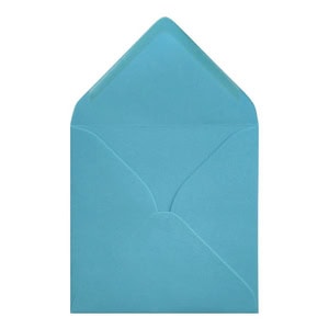Clariana Mid Blue Envelope 155mm Square Open
