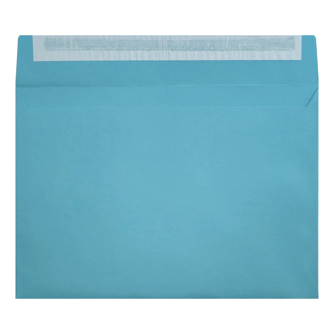 Clariana Mid Blue Envelope C5 Wallet Open