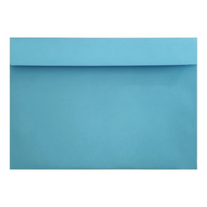 Clariana Mid Blue Envelope C6 Wallet Closed