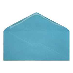 Clariana Mid Blue Envelope Letterbox Open