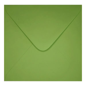 Clariana Mid Green Envelope 130mm Square Closed