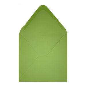 Clariana Mid Green Envelope 130mm Square Open
