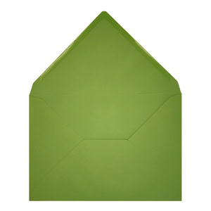 Clariana Mid Green Envelope C6 Open