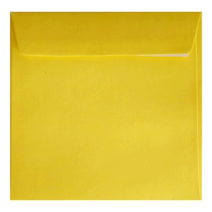 Clariana Mid Yellow Envelope 220mm Square Wallet Closed