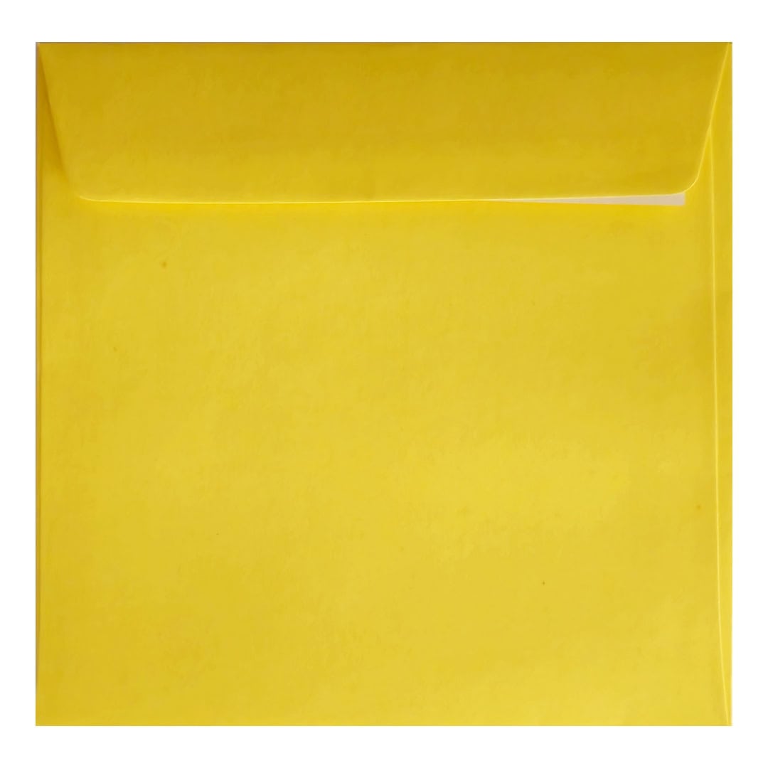 Clariana Mid Yellow Envelope 220mm Square Wallet Closed