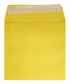 Clariana Mid Yellow Envelope 220mm Square Wallet Open