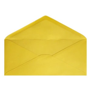 Clariana Mid Yellow Envelope Letterbox Open