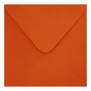 Clariana Orange Envelope 130mm Square Closed