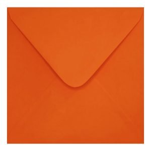 Clariana Orange Envelope 155mm Square Closed