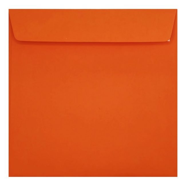 Clariana Orange Envelope 155mm Square Wallet Closed