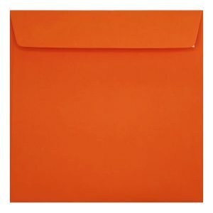 Clariana Orange Envelope 220mm Square Wallet Closed