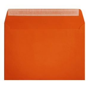 Clariana Orange Envelope C6 Wallet Open