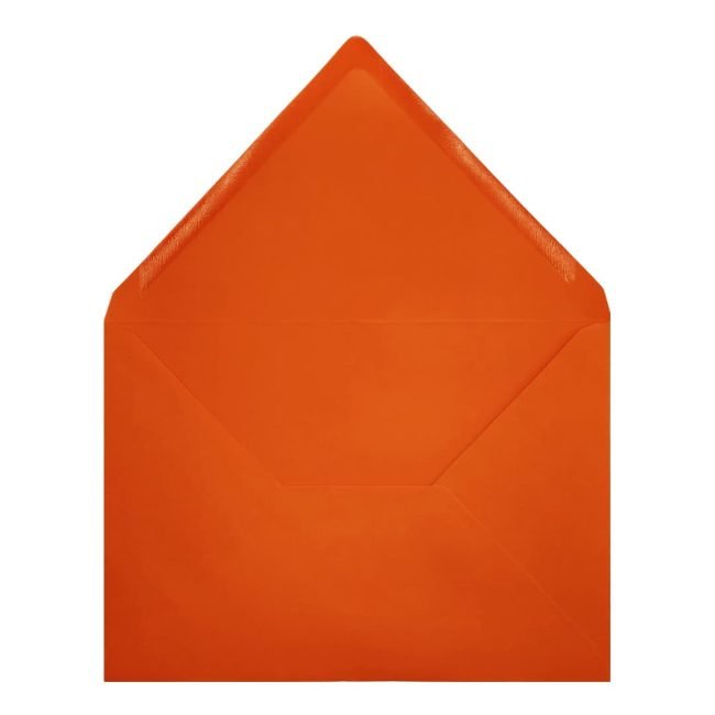 Clariana Orange Envelope C7 Open
