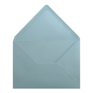 Clariana Pale Blue Envelope 5x7 Open