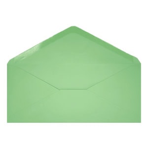 Clariana Pale Green Envelope Letterbox Open