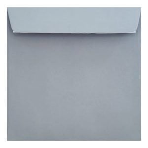 Clariana Pale Grey Envelope 155mm Square Wallet Closed