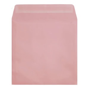 Clariana Pale Pink Envelope 155mm Square Wallet Open