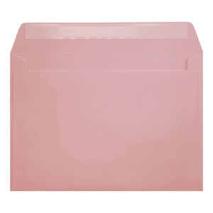 Clariana Pale Pink Envelope C6 Wallet Open