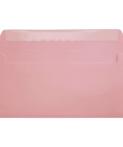 Clariana Pale Pink Envelope Dl Wallet Open