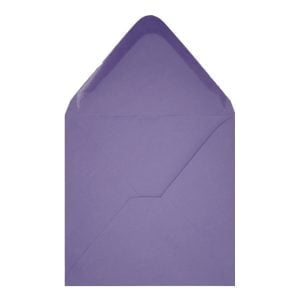 Clariana Purple Envelope 130mm Square Open