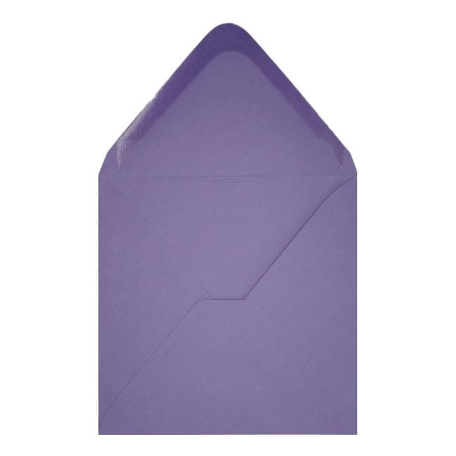 Clariana Purple Envelope 155mm Square Open