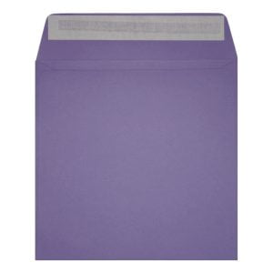 Clariana Purple Envelope 155mm Square Wallet Open