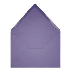 Clariana Purple Envelope C6 Open