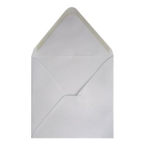 Clariana White Envelope 155mm Square Open