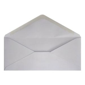 Clariana White Envelope Letterbox Open