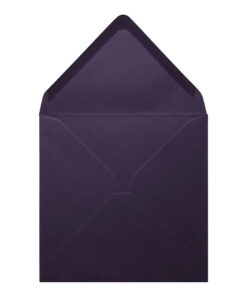 Aubergine Envelope 130mm Square Open