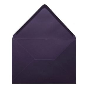 Aubergine Envelope 5x7 Open