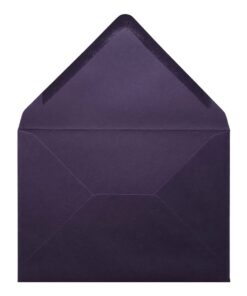 Aubergine Envelope A5 Open