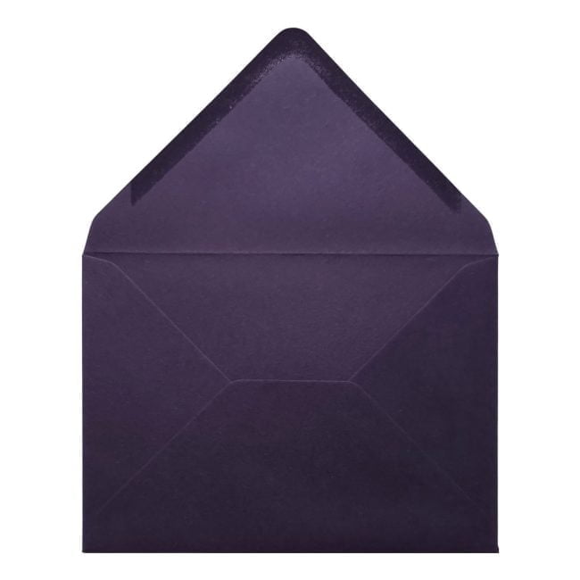 Aubergine Envelope A5 Open