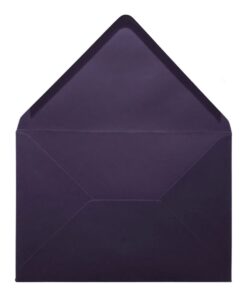 Aubergine Envelope B6 Open