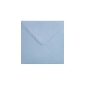 Baby Blue Envelope 130mm Square Ratio
