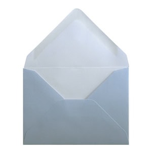 Baby Blue Envelope C7 Open