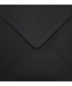 Black Envelope 155mm Square Closed