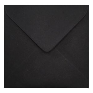 Black Envelope 155mm Square Closed
