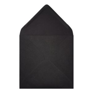 Black Envelope 155mm Square Open