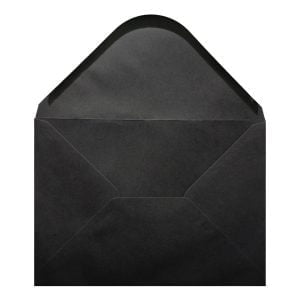 Black Envelope A5 Open