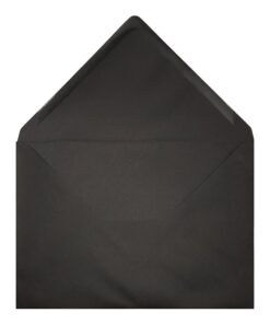 Black Envelope C6 Open