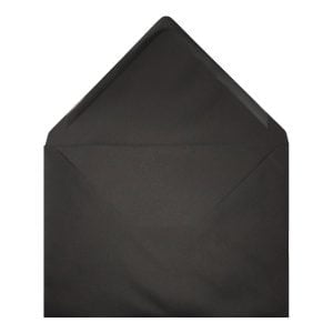 Black Envelope C6 Open