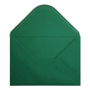 Brooklands Green Envelope A5 Open