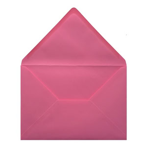 Bubblegum Pink Envelope C5 Open