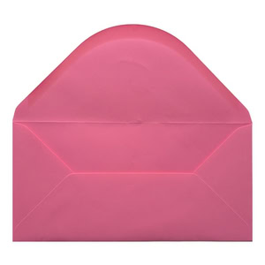 Bubblegum Pink Envelope Dl Open