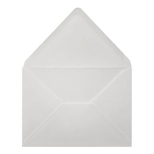 Callisto White Envelope 5x7 Open