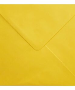 Canary Yellow Envelope 155mm Square Closed