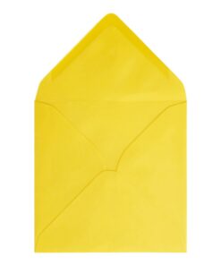 Canary Yellow Envelope 155mm Square Open