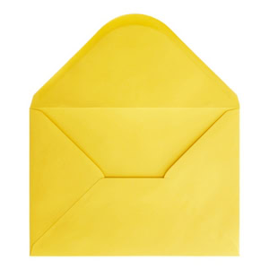 Canary Yellow Envelope A5 Open